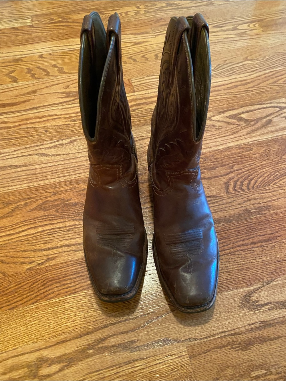 Ariat Chocolate Brown Leather Western Cowboy Boots